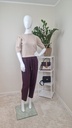 Zoey jeans trousers fit mom burgundy