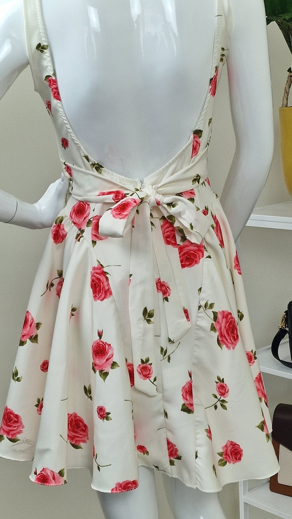 Bella dress with roses