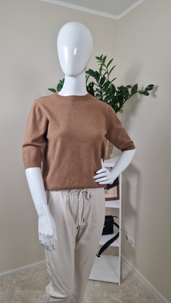 Cari tricot trui caramel